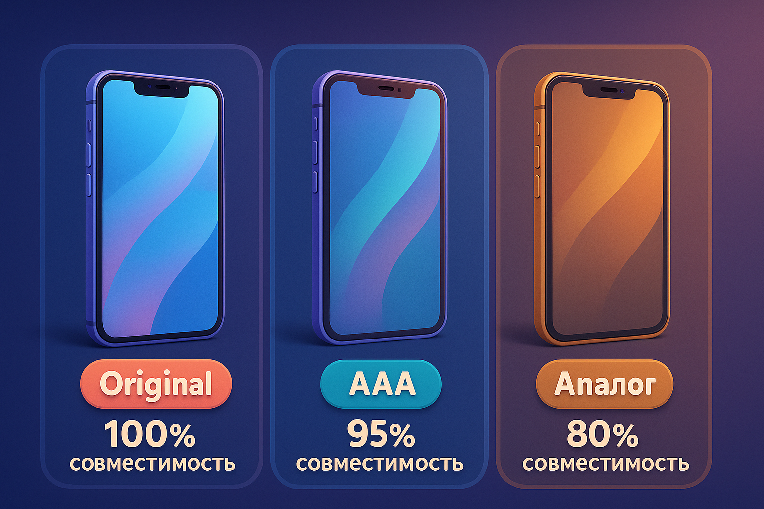 Сравнение запчастей